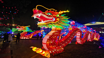 王勁董事長(zhǎng)大年三十晚親臨燈會(huì)現(xiàn)場(chǎng)送祝福