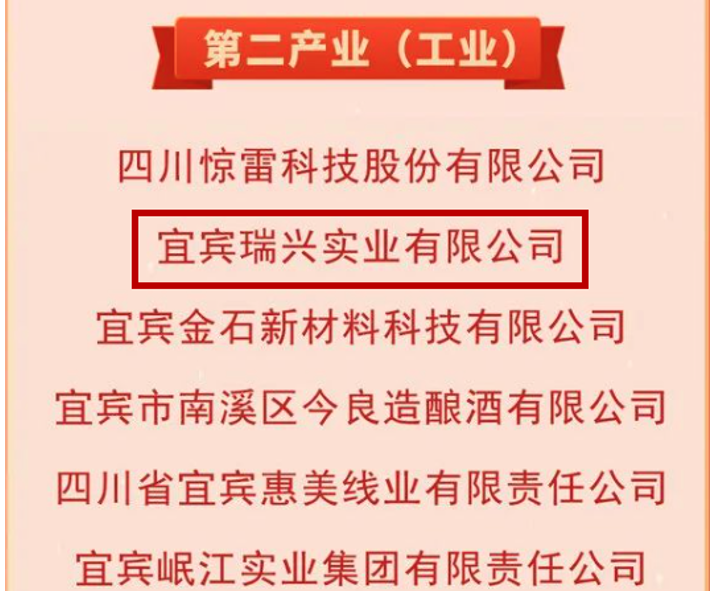 星船城瑞興公司榮獲“宜賓市優(yōu)秀本土民營企業(yè)”榮譽稱號(圖3)