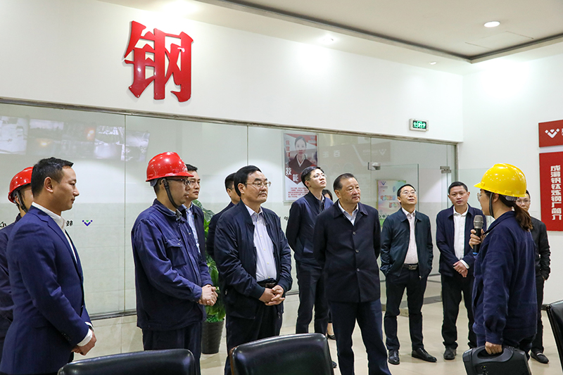 省委編辦二級巡視員段有榮一行 到釩鈦科技調(diào)研(圖3)
