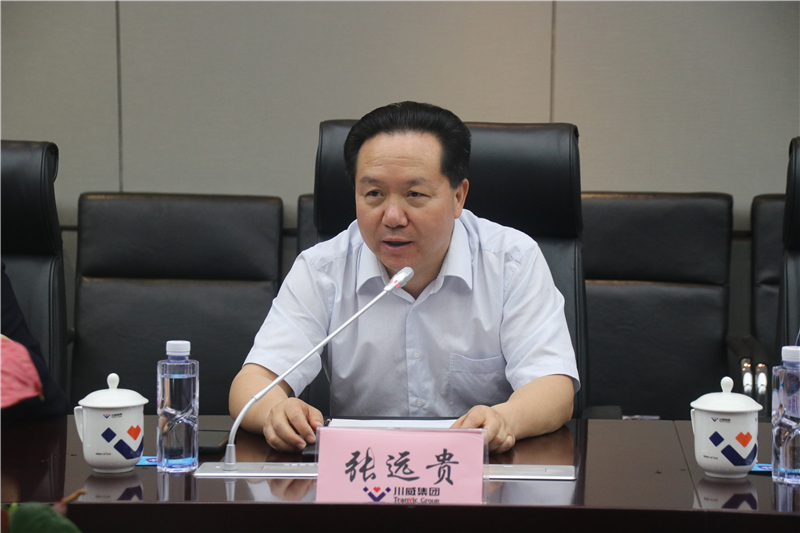 中鐵物資集團總經(jīng)理、黨委副書記唐建勇一行到川威座談交流(圖2)