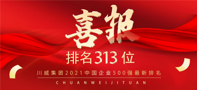 新突破！川威集團(tuán)2021中國(guó)企業(yè)500強(qiáng)排名再創(chuàng)新高